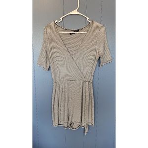 Black and white romper